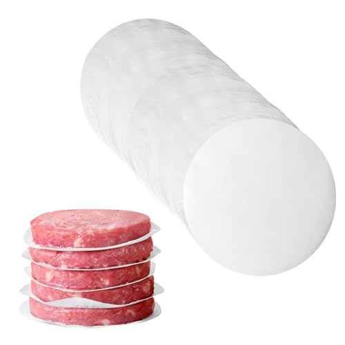 YUFDA 250Pcs-4 Inch Parchment Paper Rounds, YUFDA Non-Stick Baking Parchment Rounds/Hamburger Patty Paper Sheet, Precut Round Parchment Paper for Separating Burger Patty, Cookies and More - Image 1