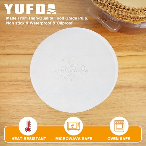 YUFDA 250Pcs-4 Inch Parchment Paper Rounds, YUFDA Non-Stick Baking Parchment Rounds/Hamburger Patty Paper Sheet, Precut Round Parchment Paper for Separating Burger Patty, Cookies and More - Image 3