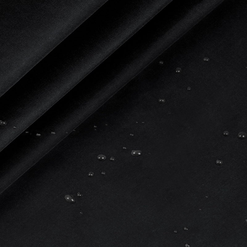 RUDONG M Ripstop Nylon Fabric by The Yard, 1 Yard x 58 Inch Wide Black Polyester Fabric, Waterproof Fabric for Outdoor Clothing, Sewing, Kite, Flag, DIY Crafts - Image 1