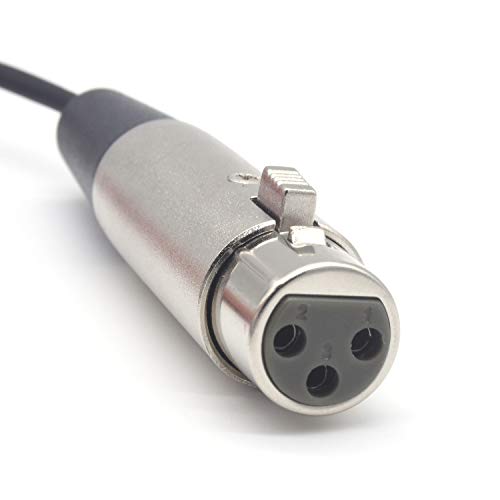 SiYear Mini XLR Male to XLR Female Plug Microphone Cable for Blackmagic Pocket 4K Camera Video Assist 4K, Mini 3 Pin Pro Lapel Audio Cable (5FT/1.5M) - Image 4