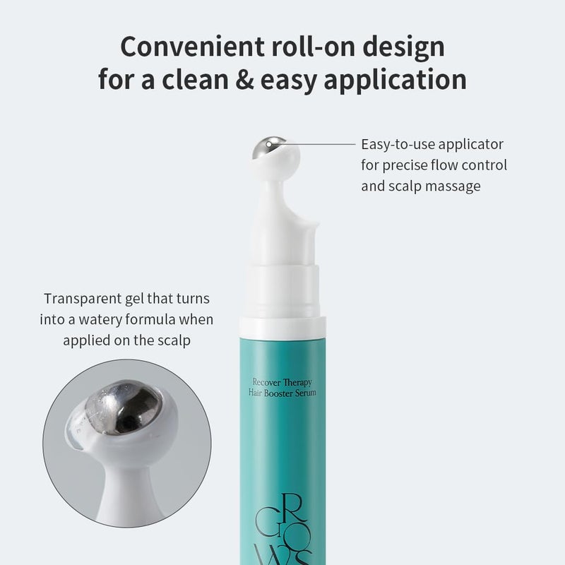 GROWUS Recover Therapy Booster Serum 15ml(0.507 Fl oz), Scalp Serum for receding hairline, Supports Fuller Hair, Packed with Biotin, Sea Water, Free from Paraben, Sulfate - Image 4
