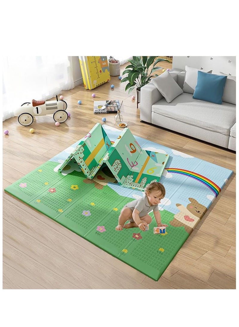 Baby Play Mat, Foldable Crawling Carpet Puzzle Mat, Educational Kids Activity Rug Blanket Floor Games Toys 200 * 180 * 1cm (Green) - pzsku/Z372D953A41C7D756226EZ/45/_/1694346363/95766184-da74-4d29-99d7-c5069453f4d5