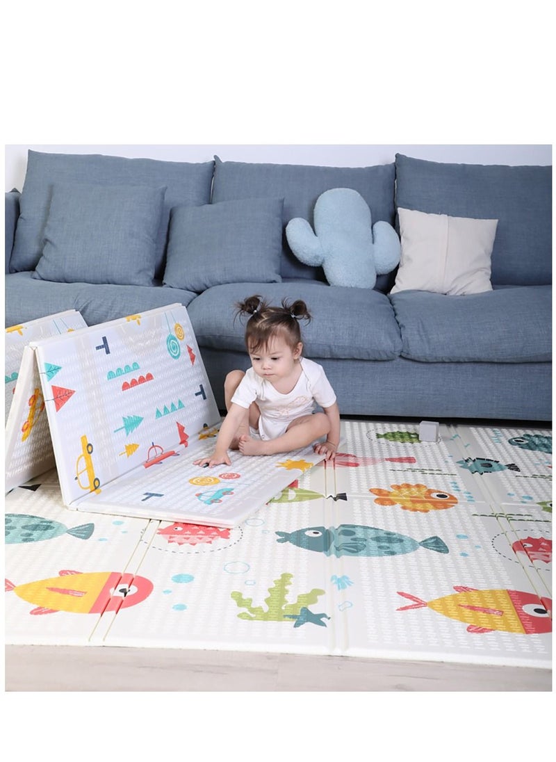 Baby Play Mat, Foldable Crawling Carpet Puzzle Mat, Educational Kids Activity Rug Blanket Floor Games Toys 200 * 180 * 1cm (Green) - pzsku/Z372D953A41C7D756226EZ/45/_/1694346367/554ce618-3976-4a12-803e-032d502bd807