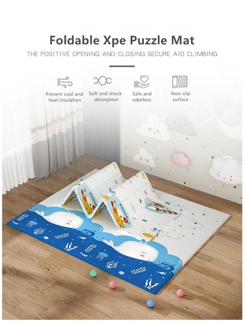 Baby Play Mat, Foldable Crawling Carpet Puzzle Mat, Educational Kids Activity Rug Blanket Floor Games Toys 200 * 180 * 1cm (Green) - pzsku/Z372D953A41C7D756226EZ/45/_/1694346367/884b53f0-5b16-4cb5-88c4-61082ce2462a