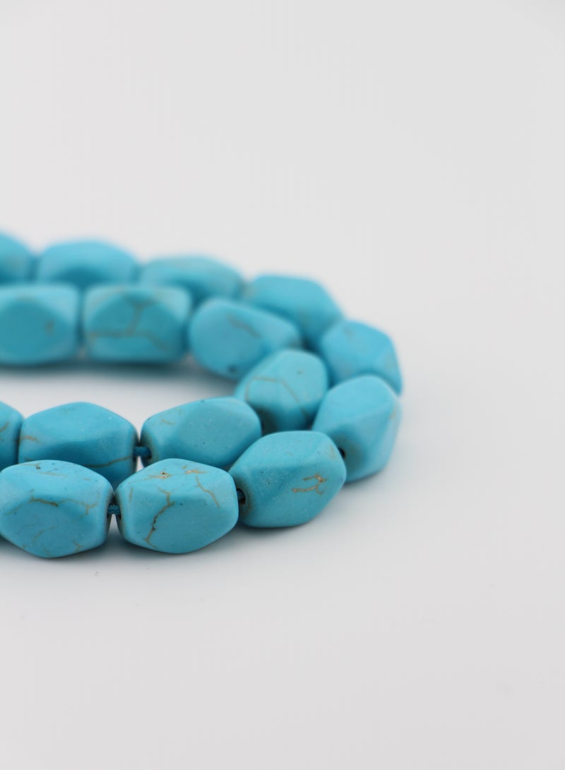 Kamins Collection Hexagonal Turquoise Misbaha - Image 4
