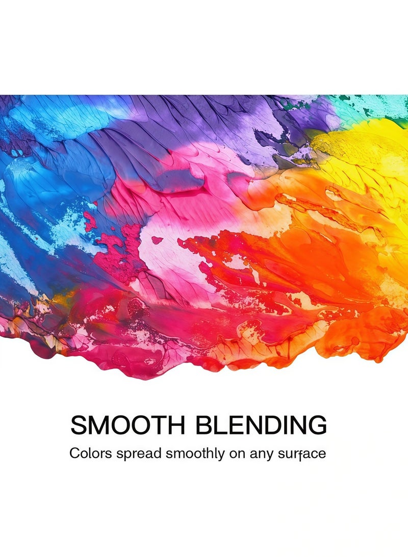 Professional acrylic paint set, 12 basic colors (35 ml/1.18 oz) in tubes, suitable for canvas, rocks, stone, wood, fabric and other materials. Art supplies. - view 5