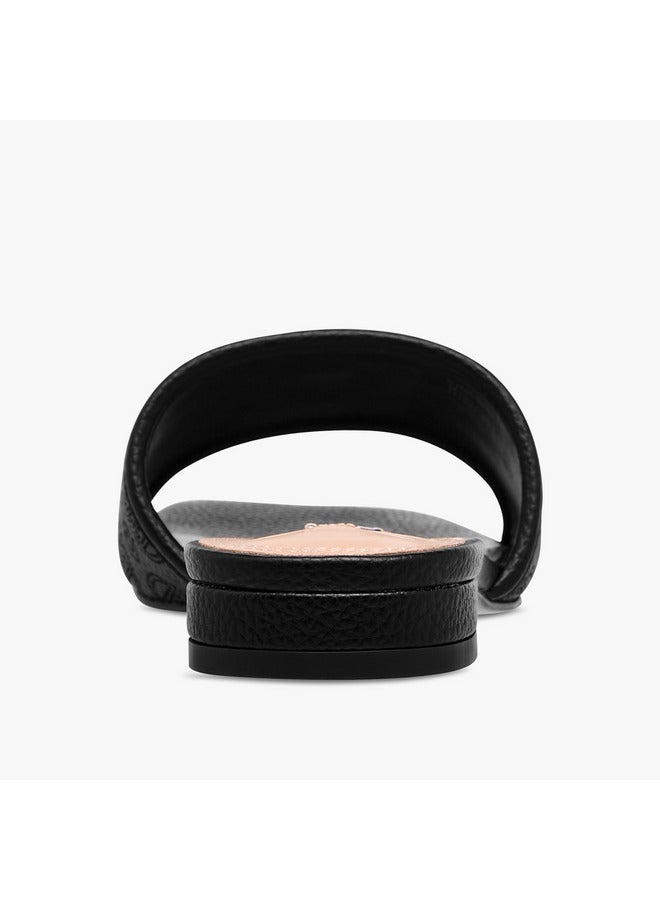 ELLE Women's Laser Cut Detail Slip-On Flat Sandals - Image 5