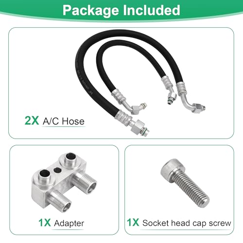 Jetuplusllc Fits for 1982-1992 Camaro/Firebird LSX LS1 Conversion Engine Motor Swap A/C Line Kit,Will not Work with Stock LS1 Exhaust Manifolds - Image 4