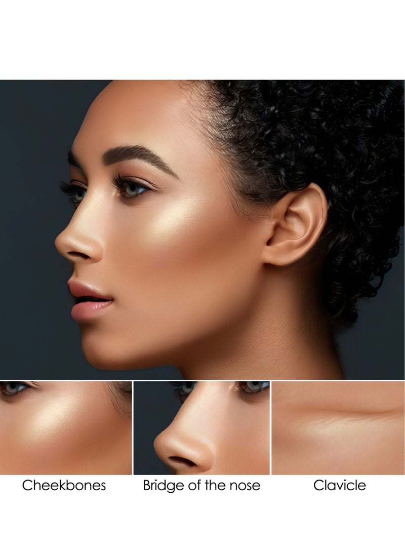 FOCALLURE - Set of Face Highlighter & Contour Stick + Skin Evolution Liquid Foundation -#4 Natural - Image 1