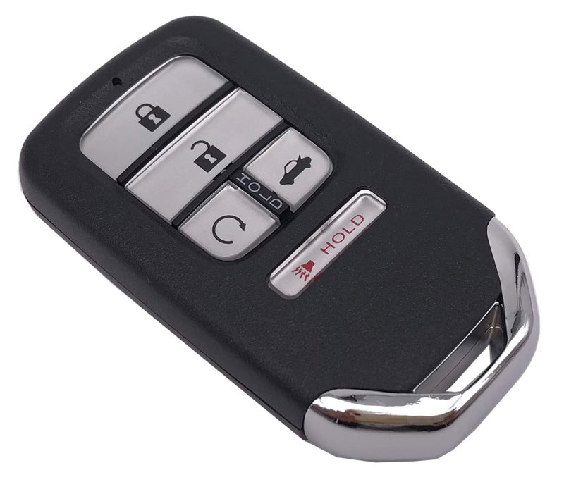 Muxkenper Remote Smart Key Fob Shell Case Fit for 2016 2017 2018 Honda Civic CR-V Pilot Keyless Entry Replacement Car Key Cover (Silver, 5 Buttons) - Image 2