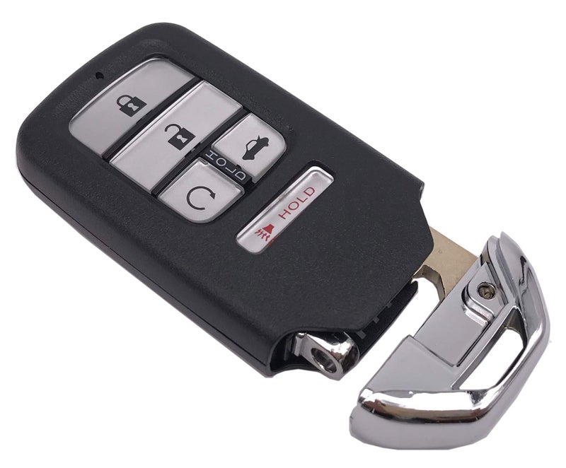Muxkenper Remote Smart Key Fob Shell Case Fit for 2016 2017 2018 Honda Civic CR-V Pilot Keyless Entry Replacement Car Key Cover (Silver, 5 Buttons) - Image 3