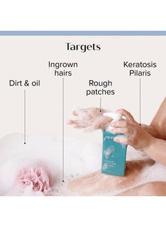 Medix 5.5 MEDIX 5.5 Body Scrub Skin Care Glycolic Acid Exfoliating Body Cleanser KP Bump Eraser | AHA + Lactic Acid Anti Aging All Skin Type Wash | Keratosis Pilaris & Acne | Foaming Body & Face Wash, 15 Fl Oz  - Image 4