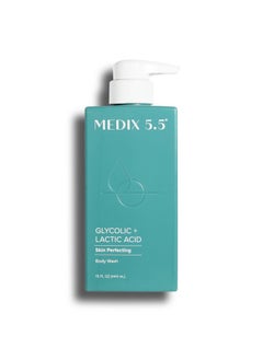 Medix 5.5 MEDIX 5.5 Body Scrub Skin Care Glycolic Acid Exfoliating Body Cleanser KP Bump Eraser | AHA + Lactic Acid Anti Aging All Skin Type Wash | Keratosis Pilaris & Acne | Foaming Body & Face Wash, 15 Fl Oz  - Image 1