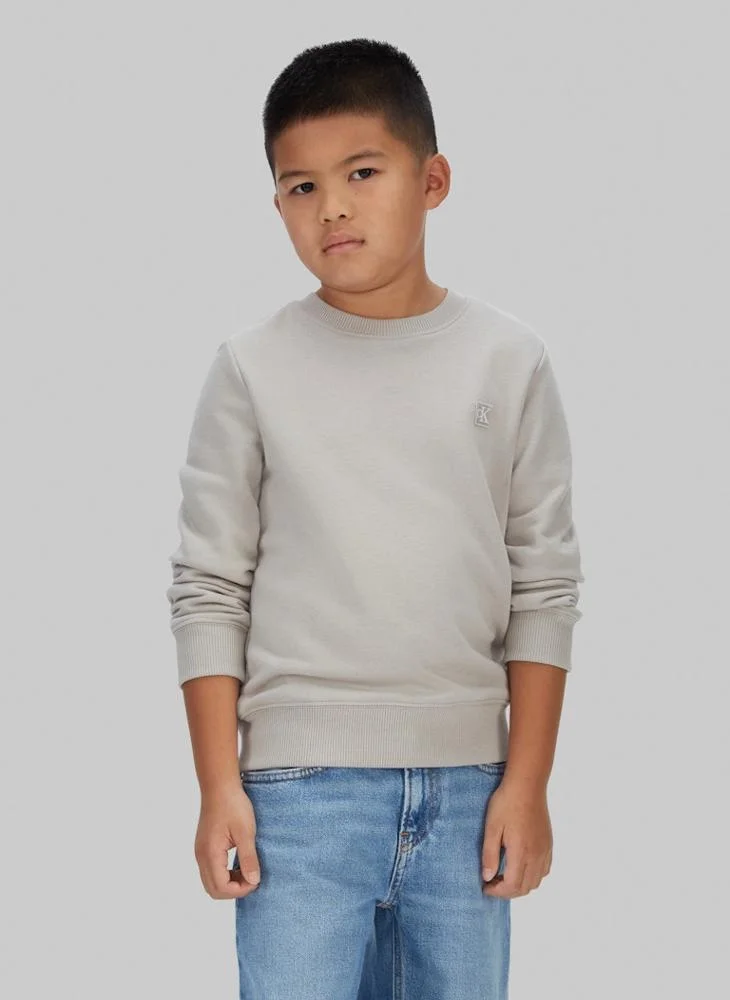 Calvin Klein Jeans  Youth Logo Pullover Sweatshirt for Men | Best Price UAE
