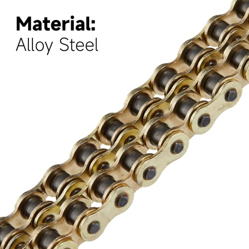 HILAKE 415 Motorcycle Chain 110 Links Non O-Ring with Connecting Master Link and Chain Breaker Heavy Duty Drive Chain for Motorcycle Bicycle Go Kart Mini Trail Bike - Image 3