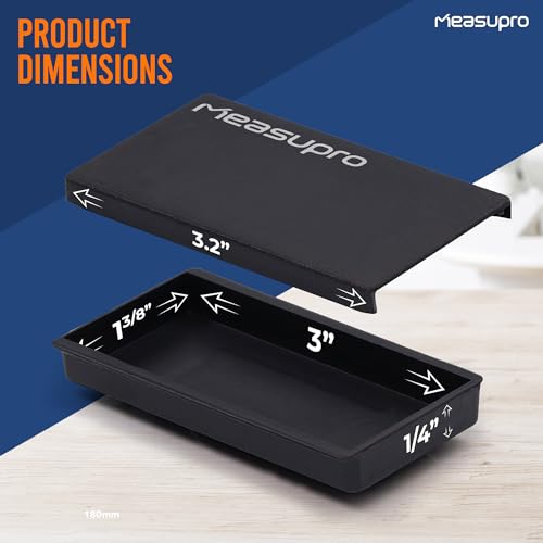MeasuPro Magnetic Key Holder for Car - 3 Pack - 1 Size - Car Key Hider & More - Strong Magnets - Rugged Black Plastic Cases - Image 2