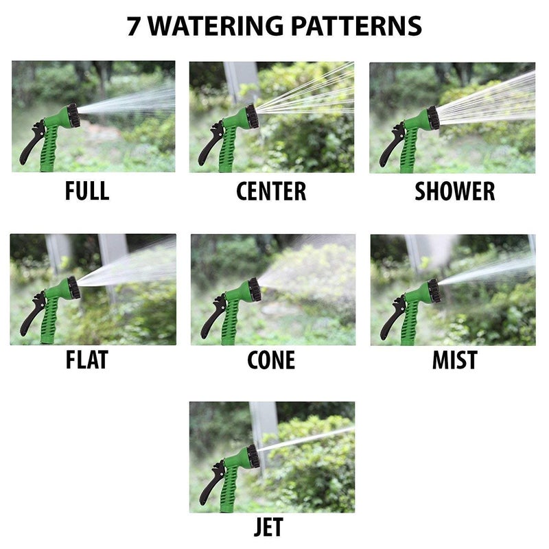 PIPALIYA Plastic 10 m Water Spray Jet Gun Hose Pipe for GardenCarBikePet Wash Green - Image 3