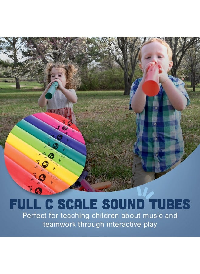 Constructive Playthings Boomwhackers Music Tubes, C To C Scale Musical Sound Tube, Classroom Instruments For Kids, Diatonic Set Of 8  - Image 3