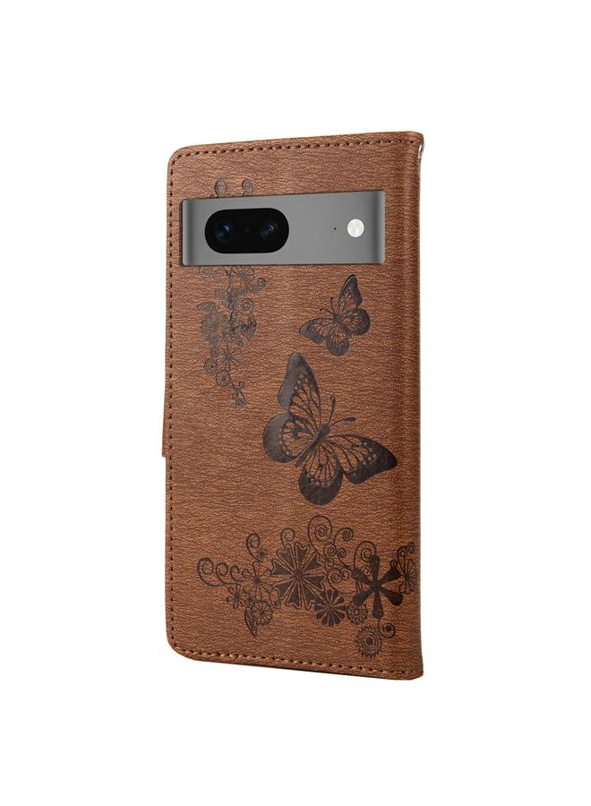 Zaboon Case For Google Pixel 7 Pro 5G Butterfly Embossed Horizontal Flip Leather Phone Case - Image 3