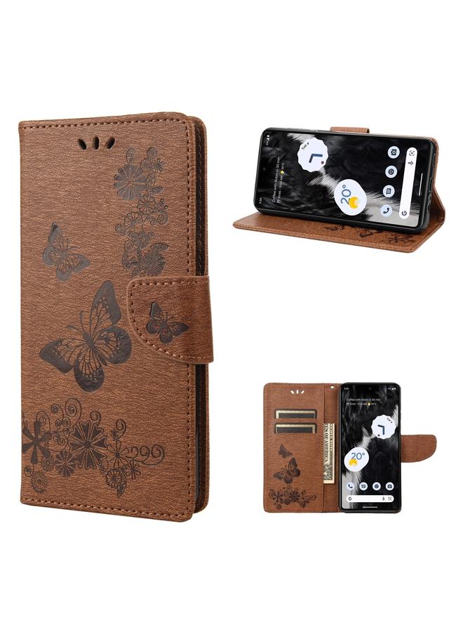 Zaboon Case For Google Pixel 7 Pro 5G Butterfly Embossed Horizontal Flip Leather Phone Case - Image 1