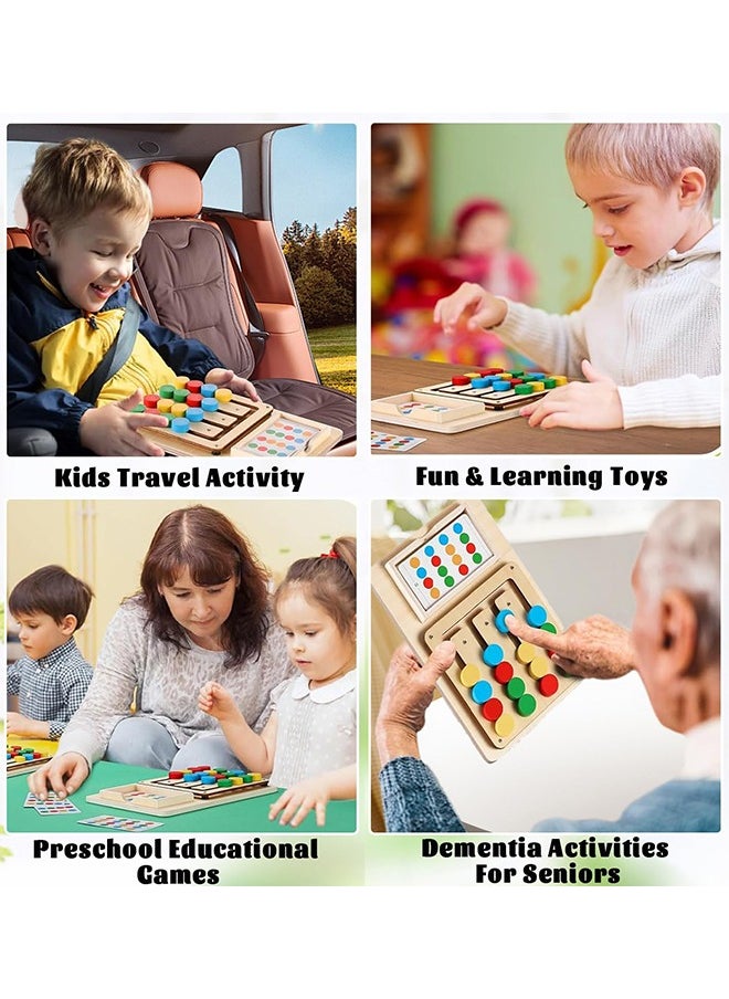 Garlo Color Matching Puzzle Toys, Montessori Brain Teasers Game for Kids Age 3, 4, 5, 6, 7 Years Old, Road Trip Toys for Boys & Girls, Handheld Games for Travel, Ideal Christmas, Birthday Gifts  - Image 5