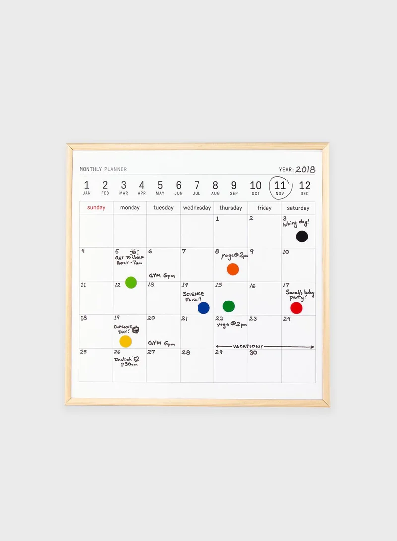 KIKKERLAND Large White Board Calendar