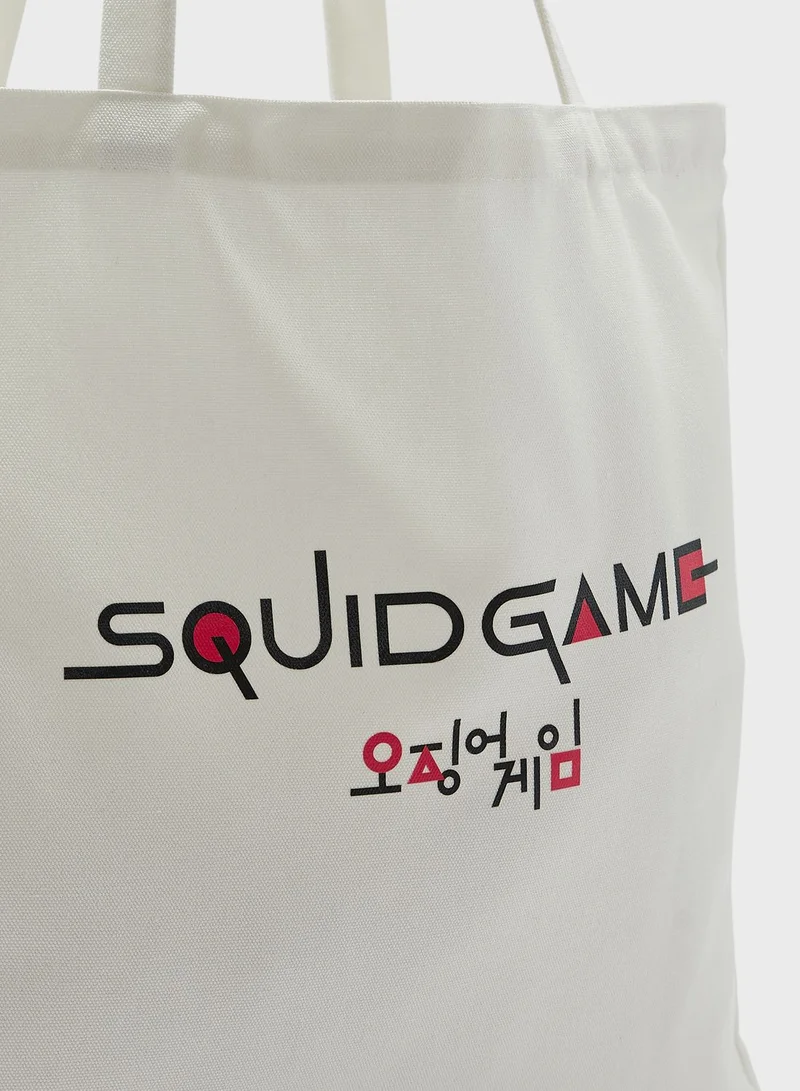 SP Characters Squid Game Print Shopper Bag