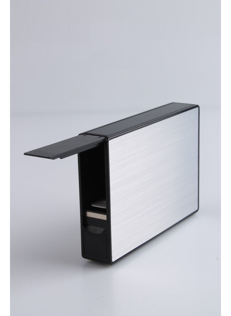 Silvio Monetti - حافظة سجائر بالمنثول مع ولاعة قابلة للشحن عن طريق USB - TBKMENTOLR02 - Image 1