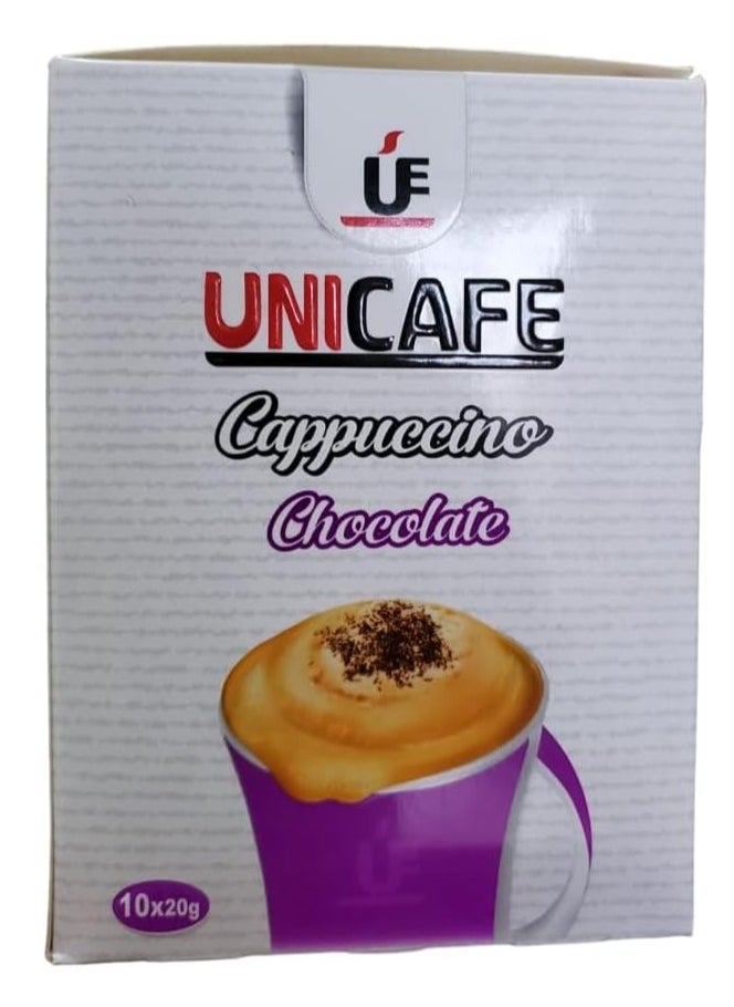 UniCafé - Cappuccino Chocolate - 10 Sachets, 20 gm - Image 1