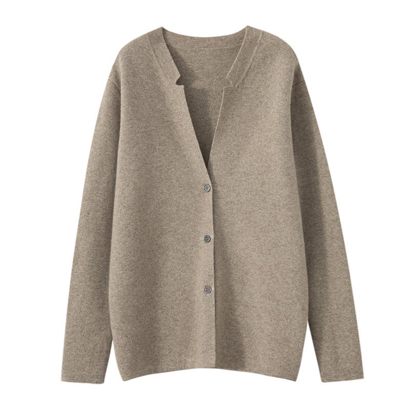 Mens Wool Cardigan Autumn Winter New Casual Thickened Knitwear Flower Blue