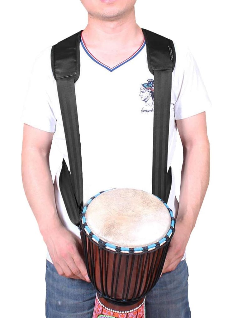 Starsouce Adjustable Djembe Shoulder Strap Thick Pad African Hand Drum Sling Comfort Percussion Instrument Belt  - Image 3