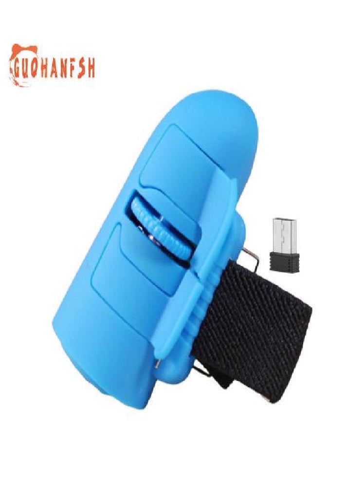 Eckek - Wireless Finger Rings Mouse 2.4G USB Lightweight Portable Reduce Keyboard Mouse Time for Laptop Tablet PC - Image 1