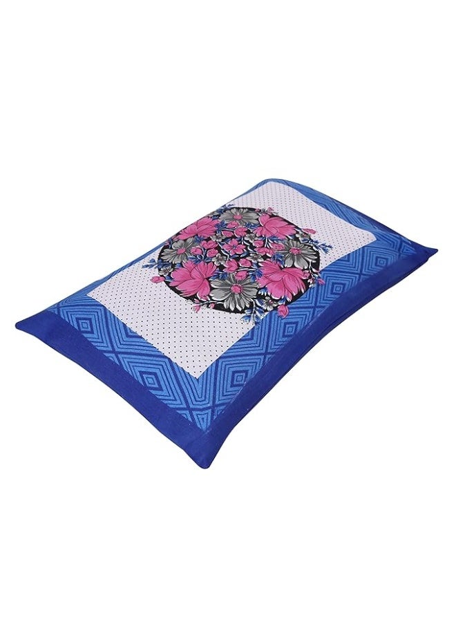 Urban Magic Urban Magic 104 TC Cotton Single Printed Bedsheet (Pack of 1, Blue 1)  - Image 3