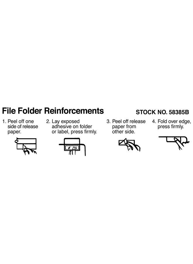 Tabbies® 58385 - PROTECTOR, TOP TAB FOLDER, 3 1/2 X 2, CLEAR - Image 4