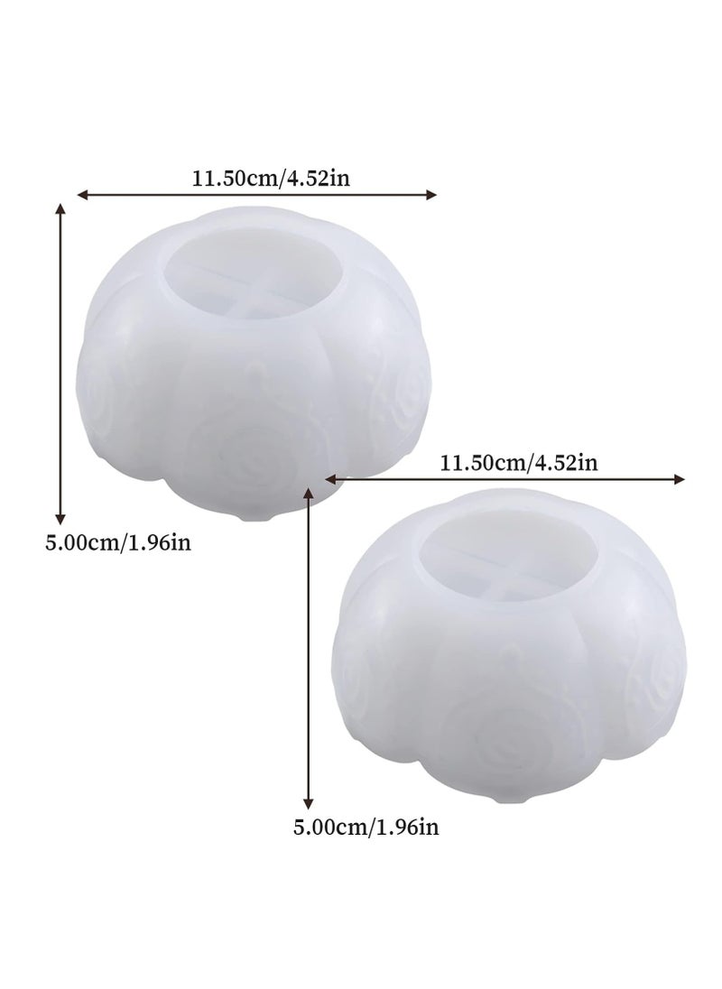 SYOSI 2PCS Flower Tray Resin Mold - Create Unique Lotus Bowl Jewelry Holders, Trinket Containers, Candle Holders, and Stunning Home Table Decorations  - Image 2