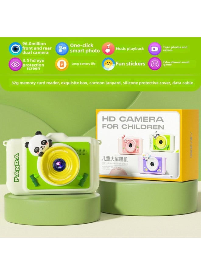 Generic Children's Camera Camera Digital Photographable High Pixel Toy Girl's Birthday Gift Baby Pall-Color:【❤Exclusive 32g] Red Panda Ultra-clear Large Screen (sf Express Shipped Quickly)  - Image 1