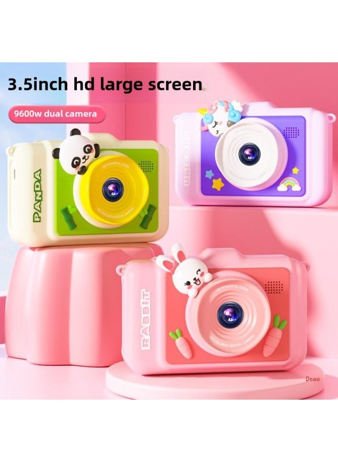 Generic Children's Camera Camera Digital Photographable High Pixel Toy Girl's Birthday Gift Baby Pall-Color:【❤Exclusive 32g] Red Panda Ultra-clear Large Screen (sf Express Shipped Quickly)  - Image 3