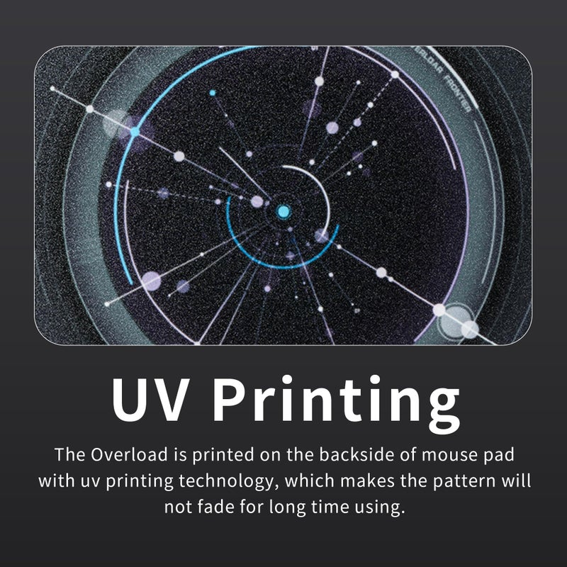 GMKWTL XVX Glass Mousepad Gaming, Overload Black Tempered Glass Mouse Pads for Gaming,Professional Large Mouse Mat 410mm*310mm, Special Glass Surface with Improved Precision and Speed - Image 3