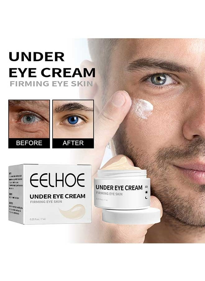 EELHOE Men's Eye Cream 7ml，Fight Against Wrinkles And Signs Of Aging Around The Eyes, Boosts Hydration，Reduces Puffiness，Lightens Dark Circles, Suitable For All Skin Types  - Image 1