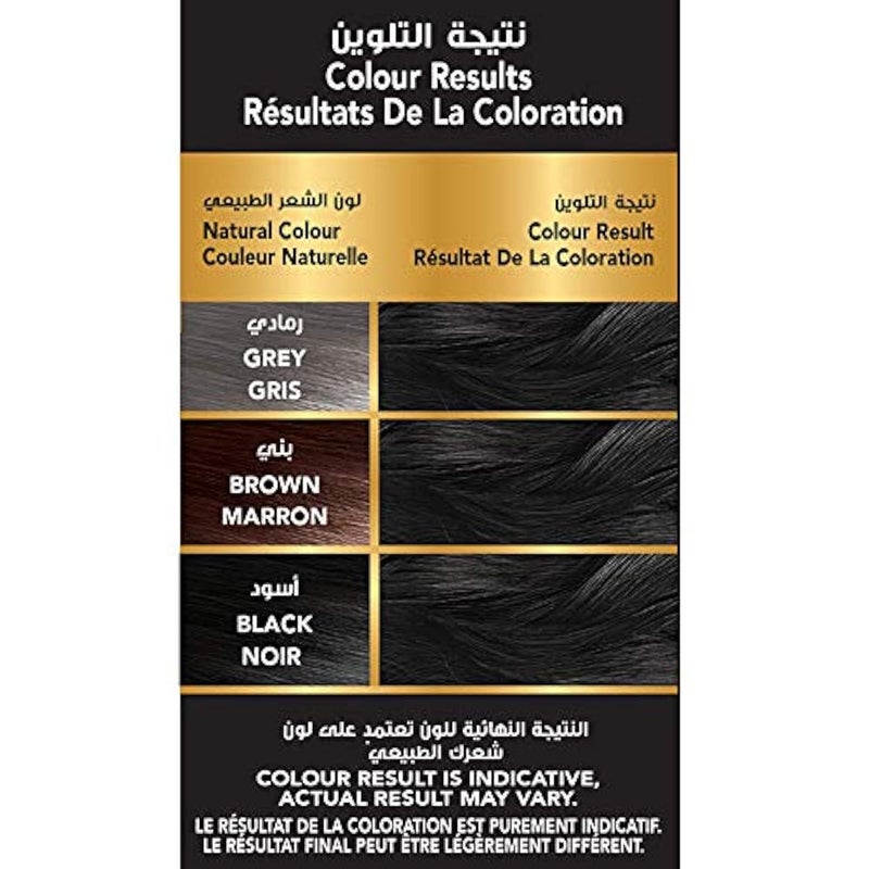 Vatika Henna Hair Color For Hair Dye (60g - 6 x 10) | Natural Black | 100% Grey Coverage | Indian Henna Based | No Ammonia - Image 3