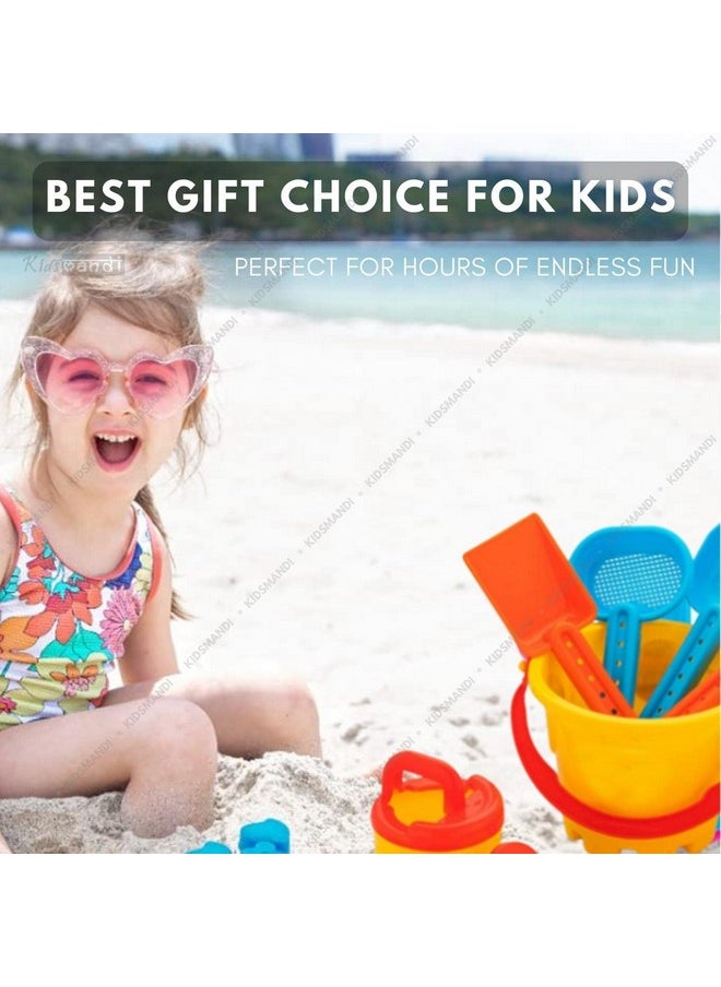 Kids Mandi Kids Mandi Beach Toys for Toddlers | Sand Kit Play Set with Bucket, Shovels & Molds | Summer Fun Creative Activity Playset & Gardening Tool | Outdoor Kids Sand Toys for Kids - Color May Vary  - Image 5
