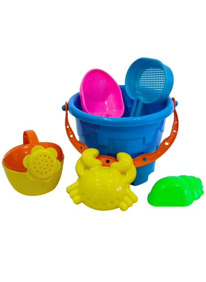 Kids Mandi Kids Mandi Beach Toys for Toddlers | Sand Kit Play Set with Bucket, Shovels & Molds | Summer Fun Creative Activity Playset & Gardening Tool | Outdoor Kids Sand Toys for Kids - Color May Vary  - Image 1