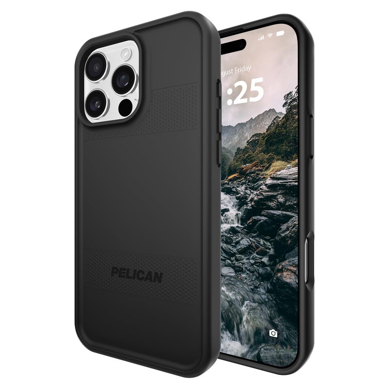 Pelican Protector iPhone 16 Pro Max Case Compatible with MagSafe Rugged Magnetic Phone Case with 16ft MilitaryGrade Drop Protection Heavy Duty Phone Cover for iPhone 16 Pro Max Black - Image 2