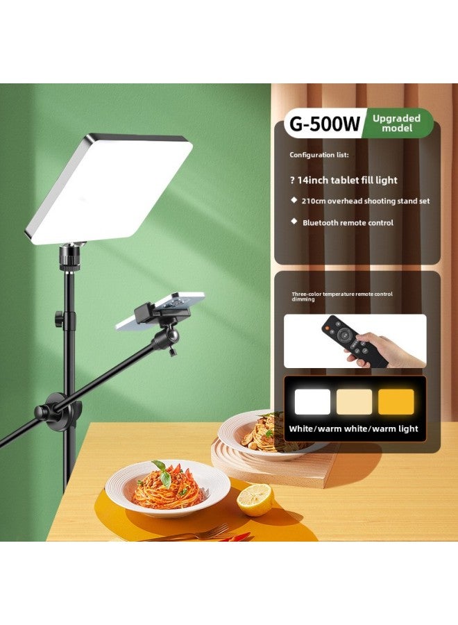 Food Fill Light Led Photography Professional Studio Anchor Desktop Still Life Jewelry Kitchen Dishes Light-Light Source Color: + Floor-standing Overhead Shooting  - Image 1