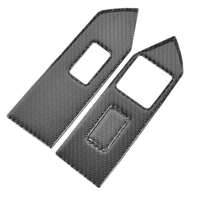 3pcs Carbon Fiber Car Window Lifter Panel Trim Cover Fits for Ford Mustang 2009-2013 - Image 4