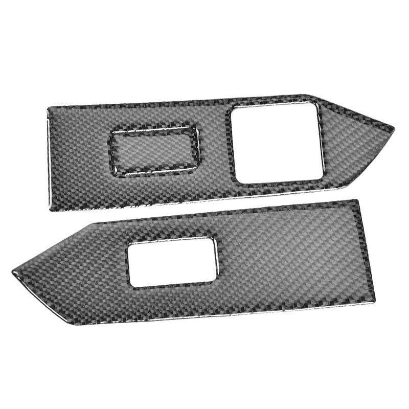 3pcs Carbon Fiber Car Window Lifter Panel Trim Cover Fits for Ford Mustang 2009-2013 - Image 3