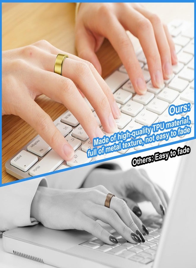 Hexasider 5 Pack Ultra-Thin Cover Compatible with Oura Ring Gen 4/Oura Ring Gen 3 Horizon/Heritage Protector, Abrasion-Resistant TPU Case for Women Men Working Out Gym Accessories, Size 8 - Image 4