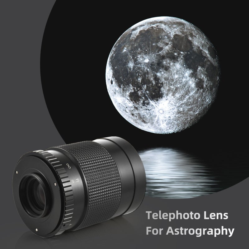 Telephoto Lens 500mm F7.5 Multi-Coated Manual Focus - Metal Durable Body Telephoto Lens for DSLR Camera Sports Wildlife Travel Portrait Photography - Image 4