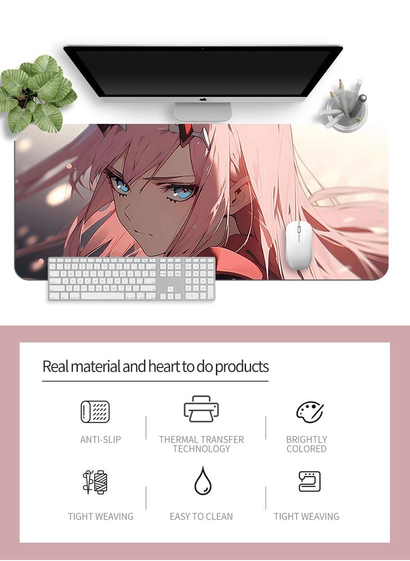 Beirui - 80cm*30cm Anime Mouse Pad, Gaming Mouse Pad, Large Mouse Pad, Extended Keyboard Mouse Pad, Extended Keyboard Mouse Pad with non-slip base and stitched edges - Image 1