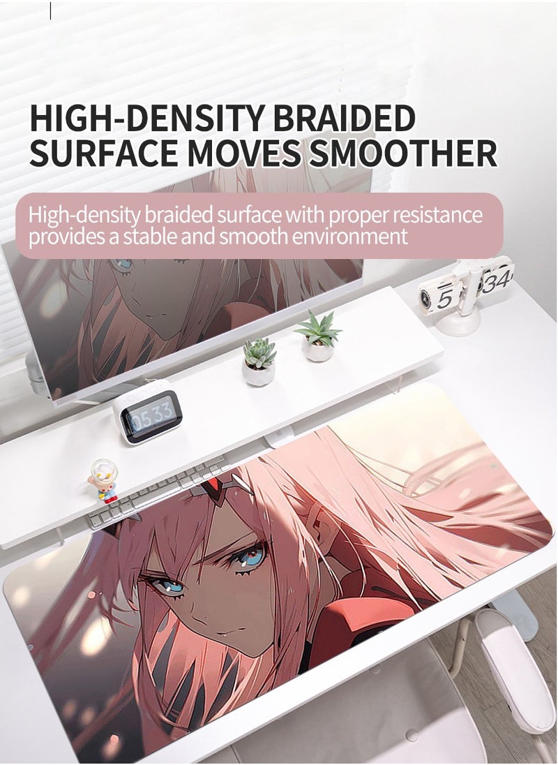 Beirui - 80cm*30cm Anime Mouse Pad, Gaming Mouse Pad, Large Mouse Pad, Extended Keyboard Mouse Pad, Extended Keyboard Mouse Pad with non-slip base and stitched edges - Image 1
